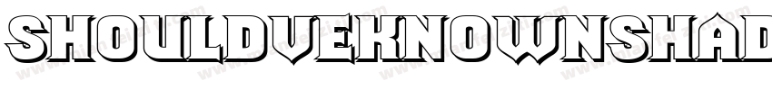 ShouldveKnownShaded Regular字体转换